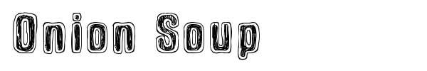 Onion Soup font preview